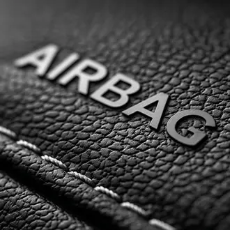 Airbag material close-up