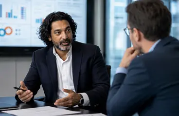 Fritz in a consulting meeting