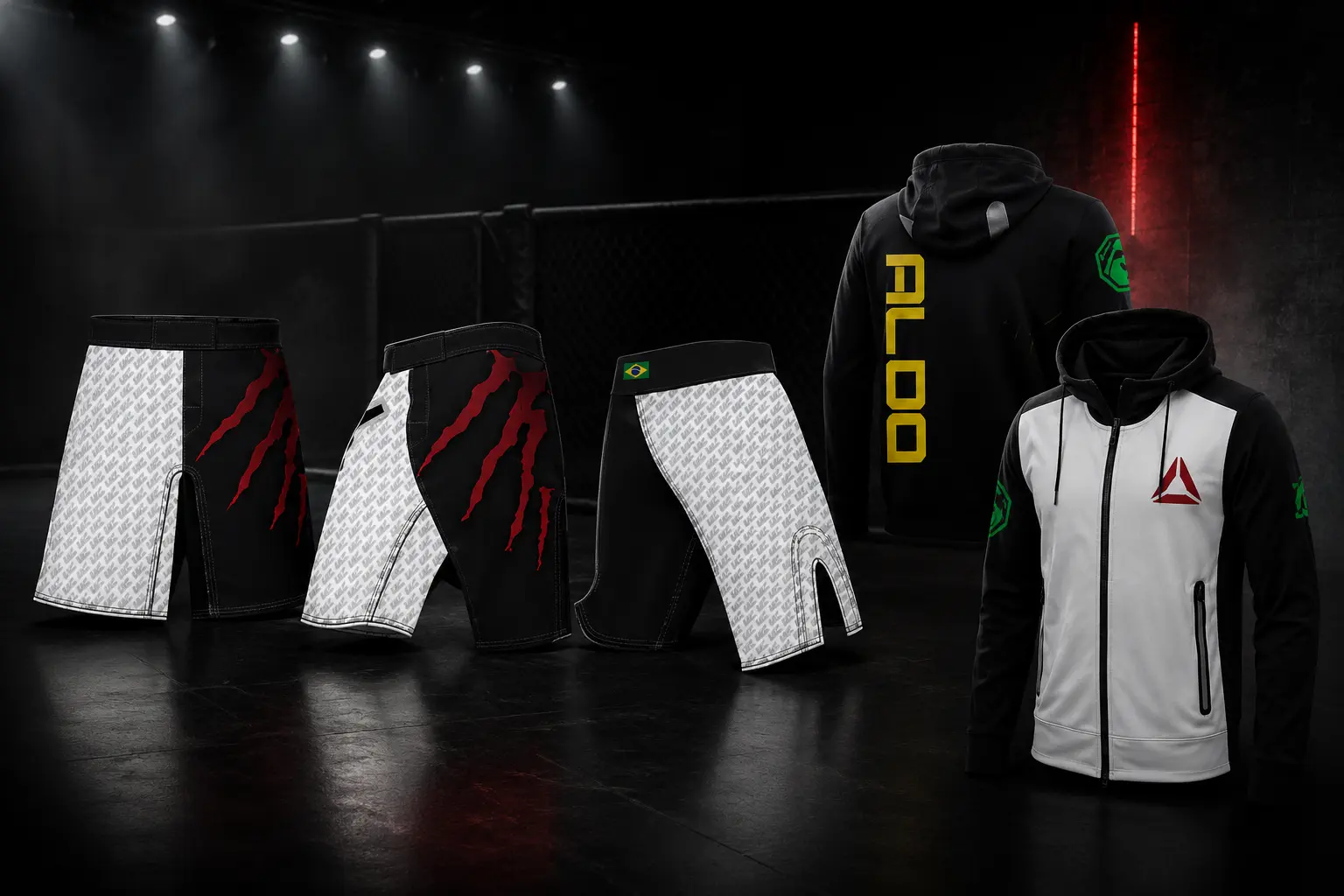 UFC Reebok apparel system with competition and walkout gear