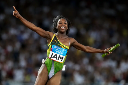 Jamaican runner wearing Puma performance kit