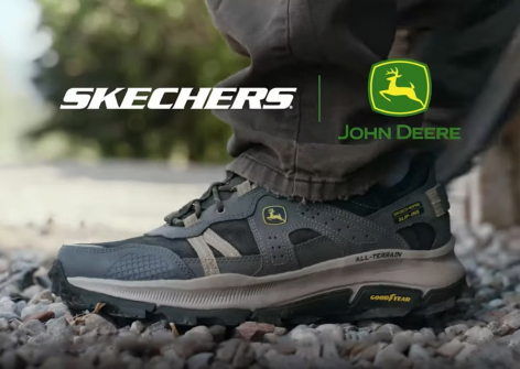 Skechers partnership campaign panel with Goodyear branding